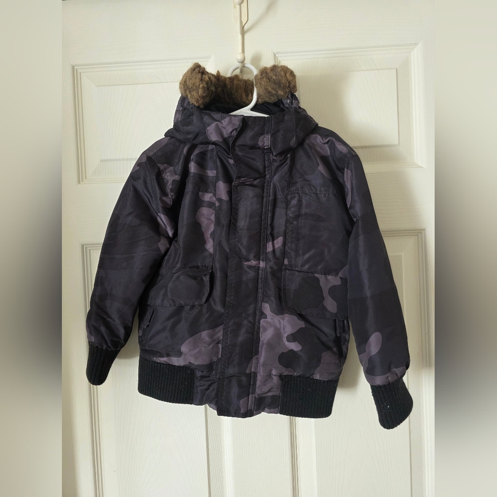Swiss Tech Kids Jacket - Black and Brown